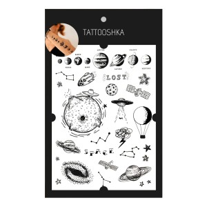 LL-124 Temporary Tattoo - Space
